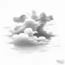 clouds tattoo design idea