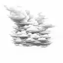 clouds tattoo design idea