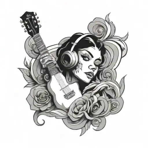 spotify skin tattoo design idea