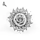 dagger with snake with sunflower and daisy incorporated  tattoo design idea