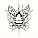 Ladybug tattoo design idea