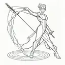 draw a sketch of a tattoo as you see 1 lasso in the matrix of fate  tattoo design idea