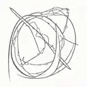 draw a sketch of a tattoo as you see 1 lasso in the matrix of fate  tattoo design idea