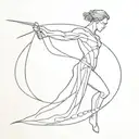 draw a sketch of a tattoo as you see 1 lasso in the matrix of fate  tattoo design idea