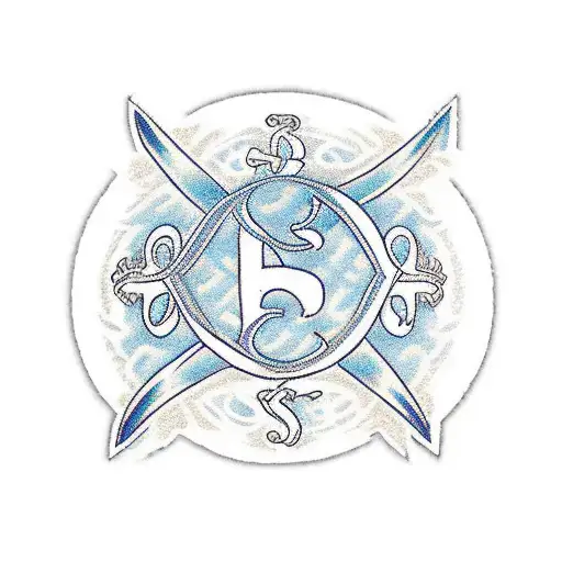 kids' names in Old English: Carter, Braylon, Andrea, Grayson. Large last initial in center: S tattoo design idea