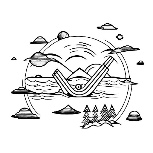 beach mountains bus ipad mom tattoo design idea