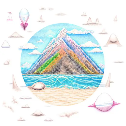 beach mountains bus ipad mom tattoo design idea
