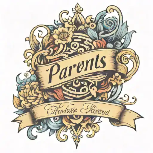 parents name tattoo tattoo design idea