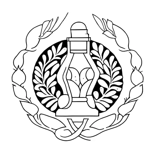 Laurel wreath  tattoo design idea