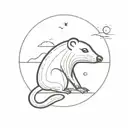 mole tattoo design idea