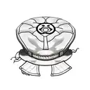 Straw Hat from One Piece, Sharingan from Naruto and Basement Key from Attack on Titan, fusion tattoo design idea