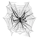 Spiderman Logo made flowers tattoo design idea