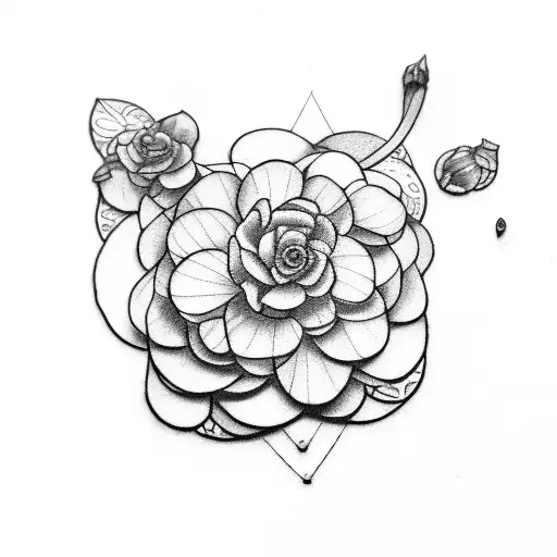 Scarlett begonias tattoo design idea