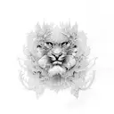 lace  tattoo design idea