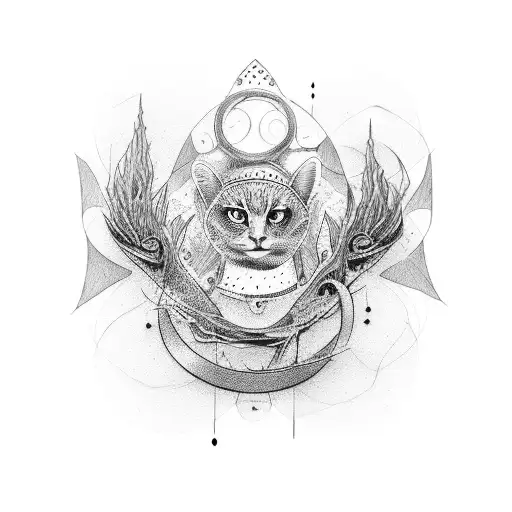 balance between freedom and knowledg tattoo design idea