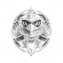 power Ranger green tattoo design idea