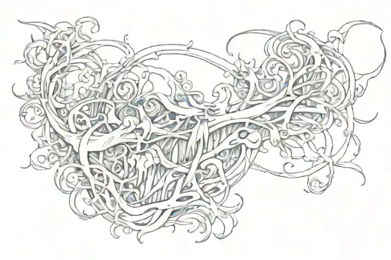 life time stream pain eternally poetic tattoo design idea