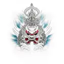 king enma, lord of the underworld  tattoo design idea