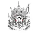 king enma, lord of the underworld  tattoo design idea