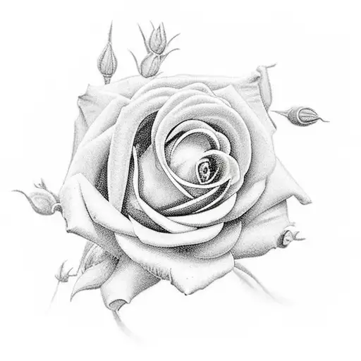 rosas neo trad  tattoo design idea