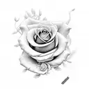 rosas neo trad  tattoo design idea