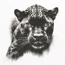 Panther full body tattoo design idea