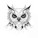 Buho+brujula+para e hijo tattoo design idea