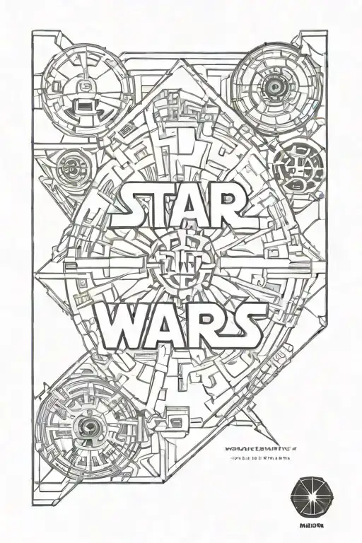 fulcrum Star Wars Write the word tupananchiskama in caps lock with a Star Wars font in between the lines vertically tattoo design idea