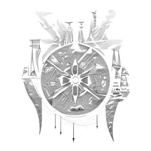 antarctica tattoo design idea