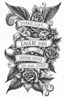 isaiah 40:31 bible verse tattoo design idea