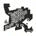 A Keith Haring inspired design  tattoo design idea