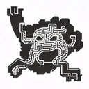 A Keith Haring inspired design  tattoo design idea