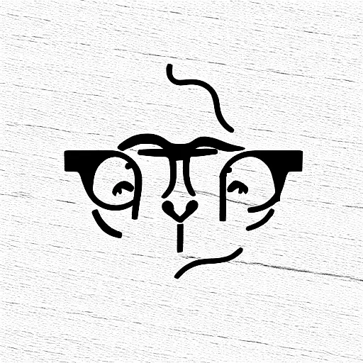 whole fluffy Ilama with nerd glasses and a tie  tattoo design idea