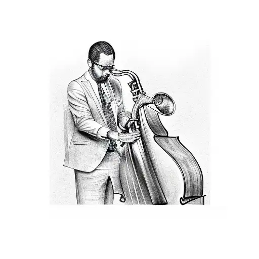 louisiana jazz  tattoo design idea