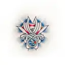 Imagine a tattoo that captures the strength and unity of three generations of a family. The tattoo consists of three int tattoo design idea