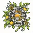 Thai text: Spicy Sugarcane Juice Wrld tattoo design idea