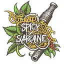 Thai text: Spicy Sugarcane Juice Wrld tattoo design idea