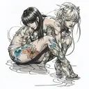 slut spread legs nude girl sexy anime  girl squatting pissing down my arm  tattoo design idea