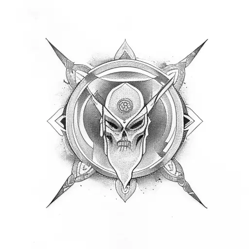 triple goddess  tattoo design idea