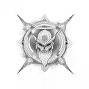 triple goddess  tattoo design idea