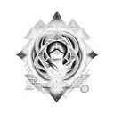 triple goddess  tattoo design idea