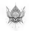 triple goddess  tattoo design idea