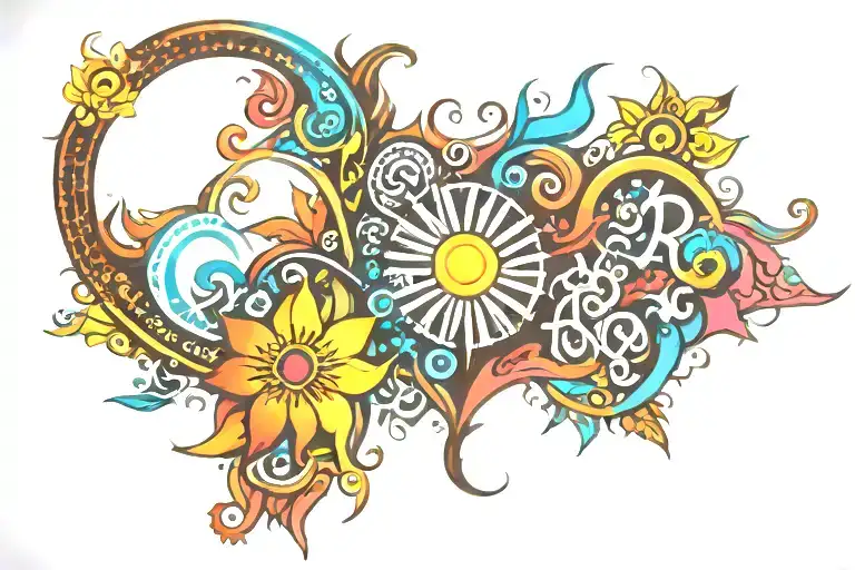 sanskrit shlokas tattoo design idea