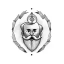 a design for a marxist trans non binary activist, incoporate "no gods, no masters"  tattoo design idea