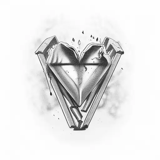 heartbreak arm sleve tattoo design idea