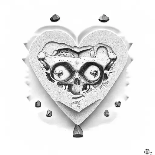 Heartbreak, time IS over, tumbstone xxx,  tattoo design idea