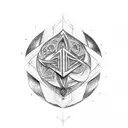 Algiz rune tattoo design idea