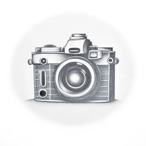 Camera H jedi sign tattoo design idea