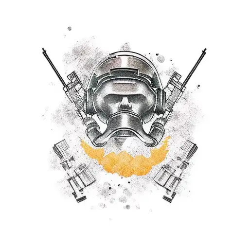 PUBG mobile tattoo design idea