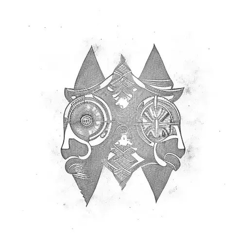 family 5 tattoo design idea